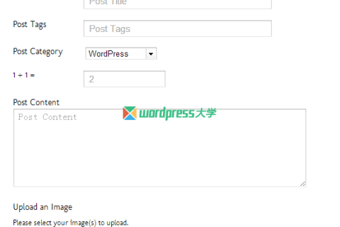 WordPress投稿插件：User Submitted Posts