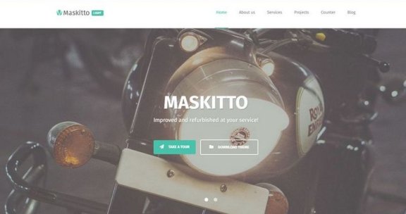 WordPress 免费单页主题/企业主题 Maskitto Light