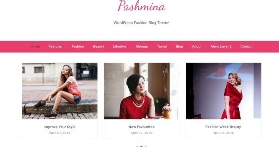 WordPress 免费时尚博客主题 Pashmina