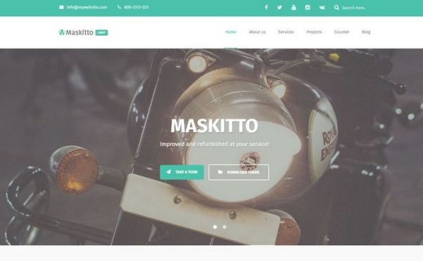 WordPress 免费单页主题/企业主题 Maskitto Light