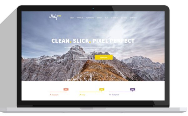 WordPress 单页视差企业主题 Illdy