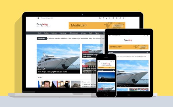 WordPress 免费杂志CMS主题 EasyMag