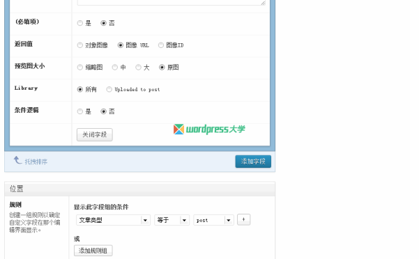 WordPress超级自定义字段插件：Advanced Custom Fields