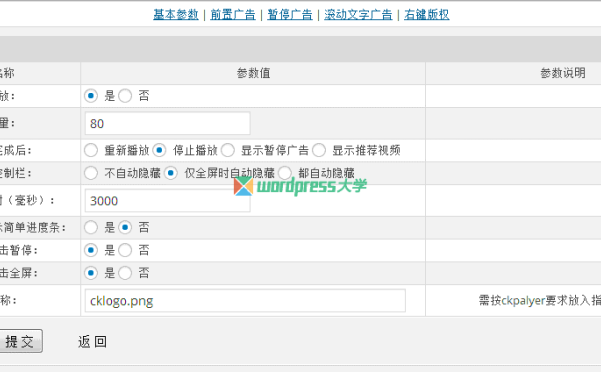 WordPress 视频播放器插件 ck-video（支持国内10多家视频网站）
