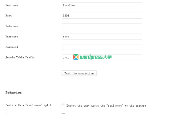 将 Joomla 数据导入到 WordPress