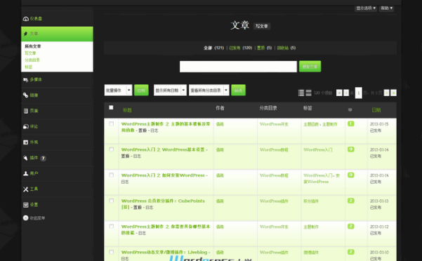 WordPress后台主题插件：WP Admin Theme lime