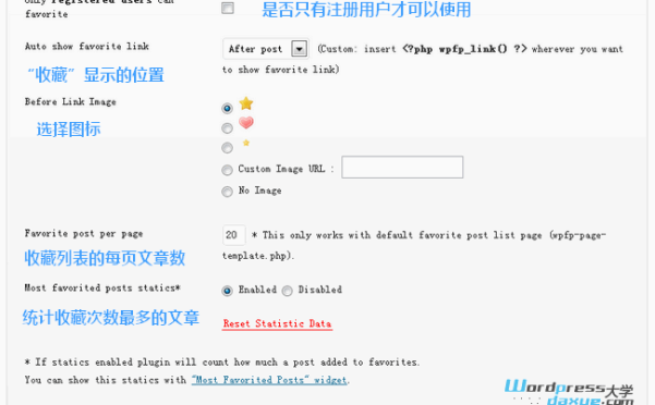 WordPress文章收藏插件：WP Favorite Posts