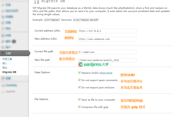 WordPress 数据库迁移插件 WP Migrate DB