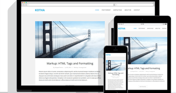 WordPress 免费响应式博客主题 Kotha
