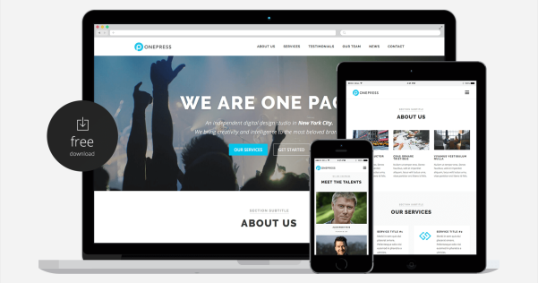 WordPress 单页视差企业主题 ONEPRESS