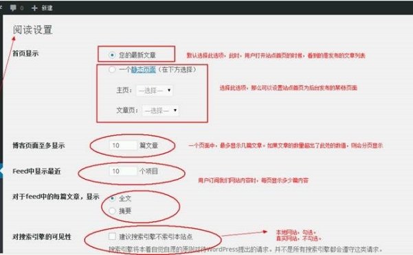 WordPress 快速入门视频教程43：阅读设置