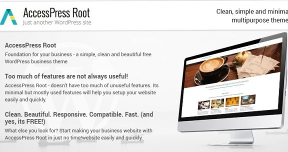 WordPress 免费单页视差企业主题 AccessPress Root