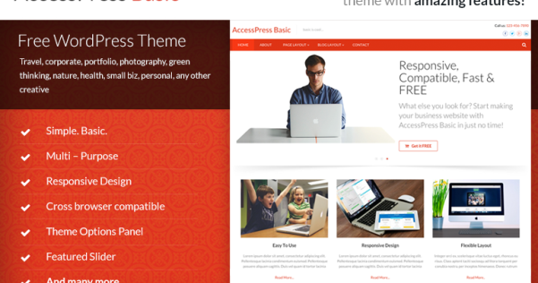 WordPress 免费企业主题 AccessPress Basic