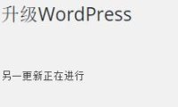 解决升级 WordPress 时提示“另一更新正在进行”