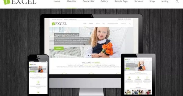 WordPress 免费单页视差企业主题 i-excel