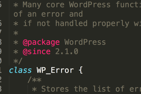 使用 WP_Error 类进行 WordPress 错误处理（一）