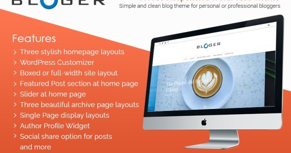 WordPress 免费博客主题 Bloger