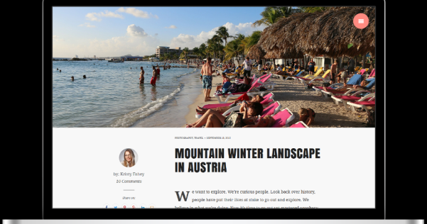 WordPress 免费个人博客主题 Snowbird