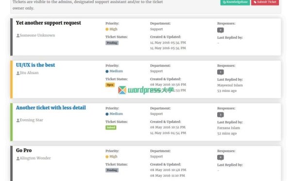 WordPress 免费工单支持/知识库系统 NanoSupport