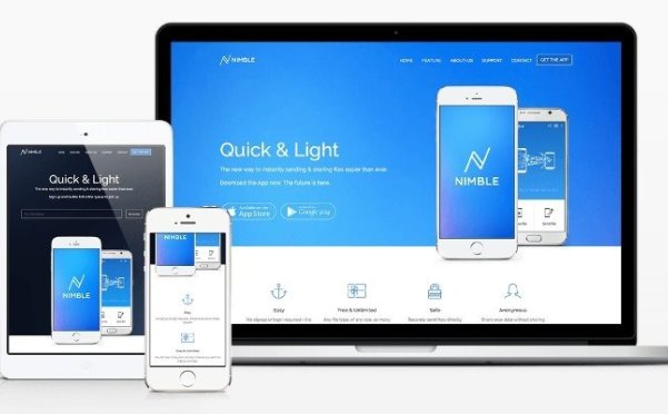 WordPress APP单页视差企业主题 Nimble