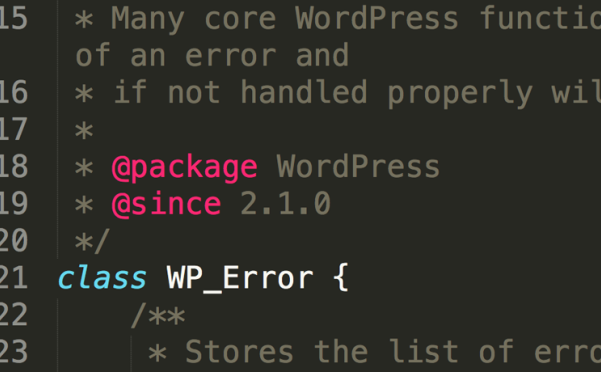使用 WP_Error 类进行 WordPress 错误处理（一）
