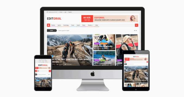 WordPress 免费CMS杂志主题 Editorial