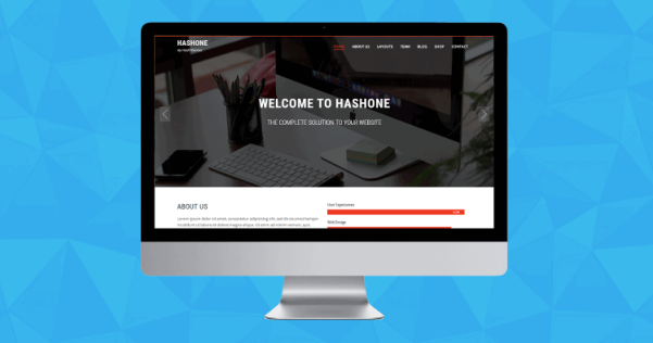 WordPress 单页视差企业主题 HashOne（兼容WooCommerce）
