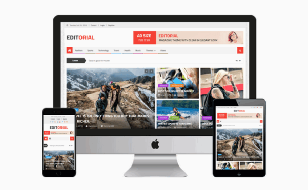 WordPress 免费CMS杂志主题 Editorial