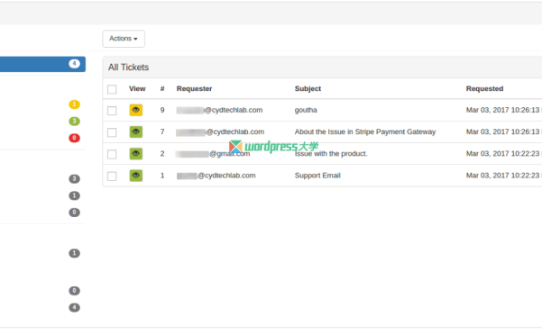 WordPress 免费客户工单系统插件 WSDesk
