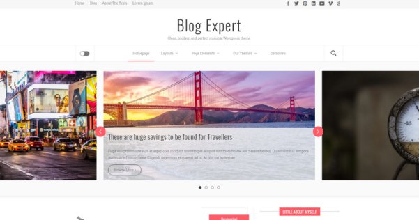 WordPress 免费响应式博客主题 Blog Expert