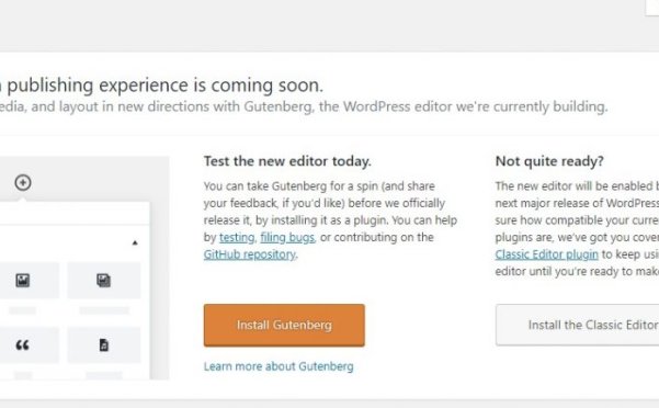 WordPress 4.9.8 已发布，开推Gutenberg编辑器