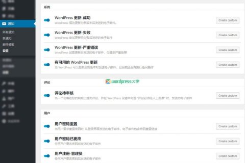 使用 Notifications Center 自定义 WordPress 各种通知邮件