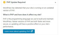 建议在WordPress中增加推荐的PHP版本提醒