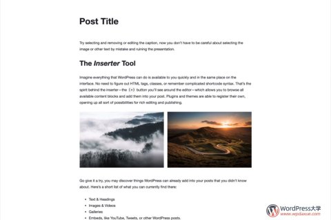 WordPress 关于定义古腾堡内容区块区域的讨论