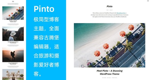WordPress 极简博客主题 Pinto