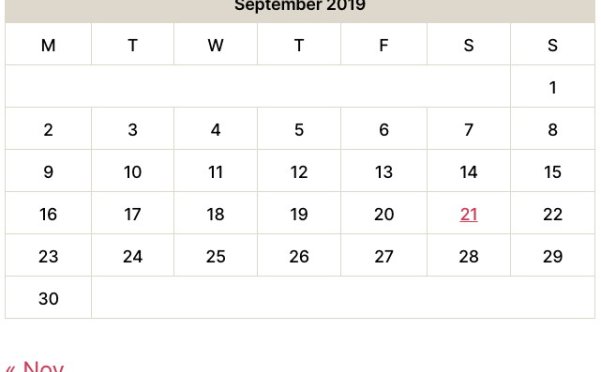 WordPress 5.4 将调整日历小工具的代码结构