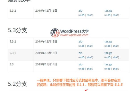 如何下载WordPress和插件的旧版本安装包