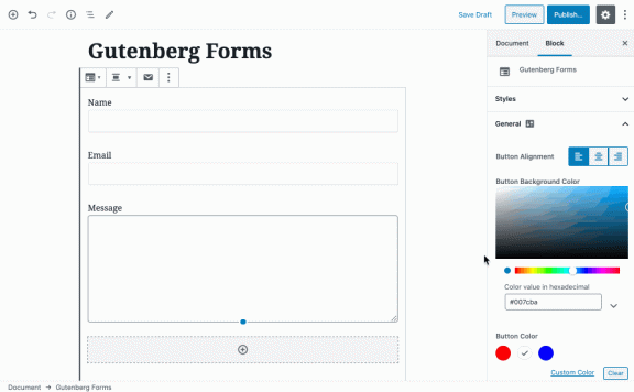 WordPress 联系表单生成器插件 Gutenberg Forms