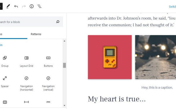 Gutenberg 8.3 更新区块分类，新增父块选择器和新的设计控件