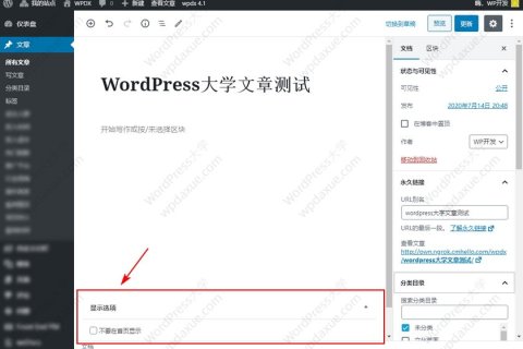 在WordPress博客首页排除某些文章