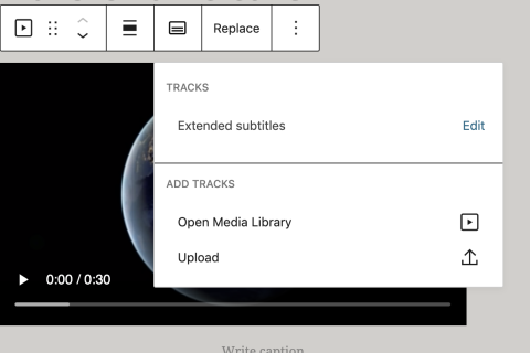 Gutenberg 9.2添加视频轨道，改进栏目和封面块