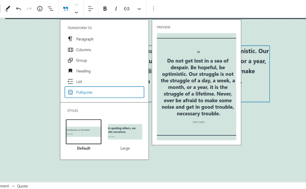Gutenberg 9.7改善用户体验，更新可重用块，并将页面模板引入FSE主题