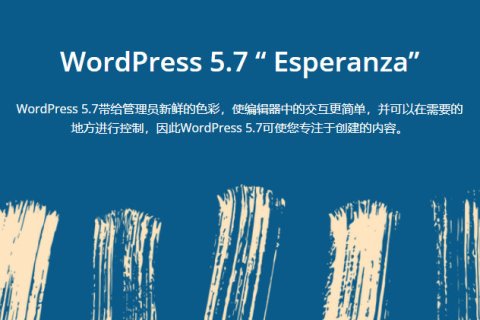 WordPress 5.7 正式版已发布，你更新了吗？