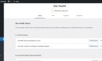 WordPress 5.8 扩展了站点健康接口