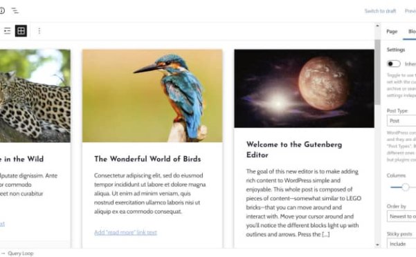 Gutenberg 10.9 重命名查询块，添加可折叠的列表视图项，并推出网址预览区块