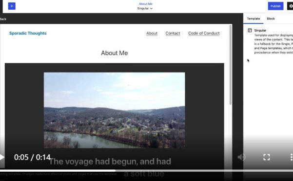 WordPress 5.8 引入了模板编辑器
