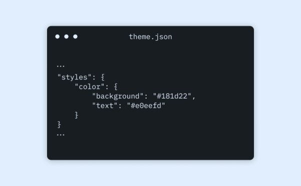 使用 theme.json 配置WordPress主题设计