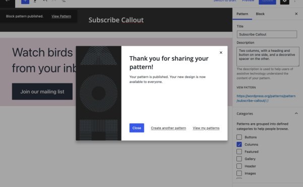 WordPress 官方推出样板构建器，允许用户提交样板到官方库