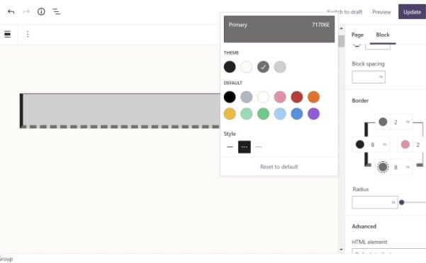 Gutenberg 13.1 添加了新的边框设计组件