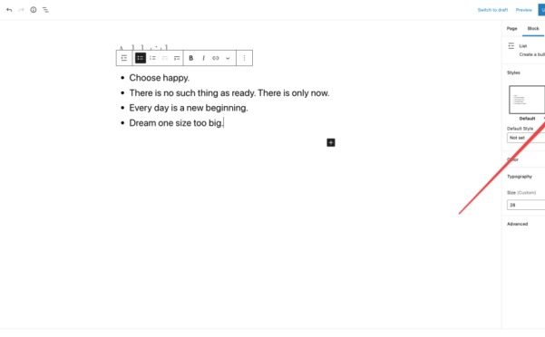 Gutenberg 区块样式 API 简介